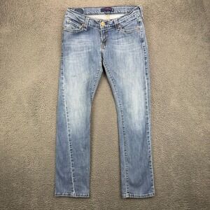 Levis Tilted 504 Jeans Womens 5 Medium Blue Medium Wash Slim Straight Low Rise